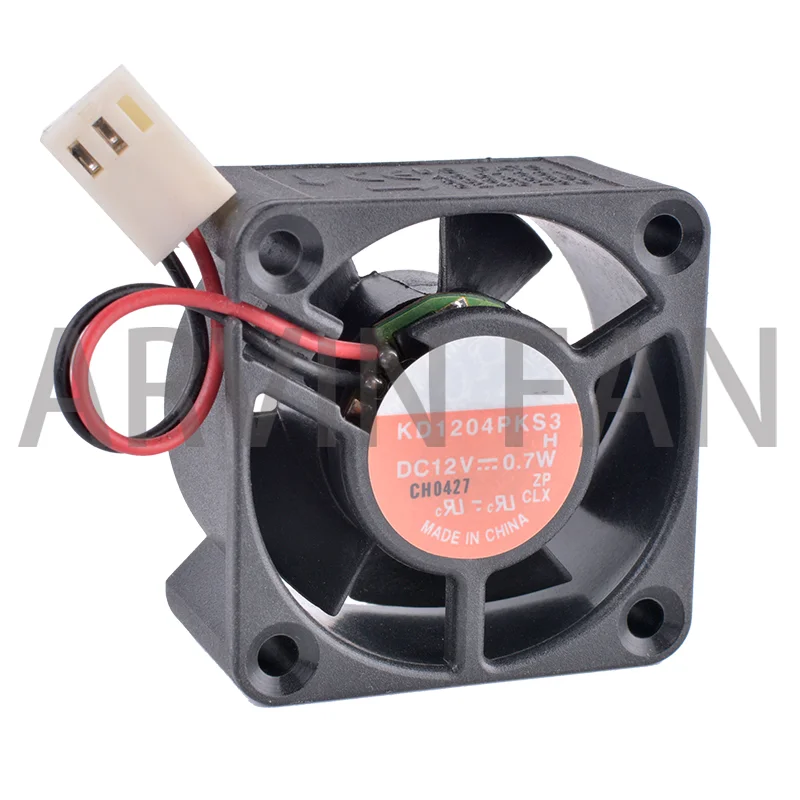 Совершенно новый оригинальный Φ KD1204PKS3 4 см 4020 40 мм 12 В 0,7 Вт 2-проводной тихий охлаждающий вентилятор «сделай сам»