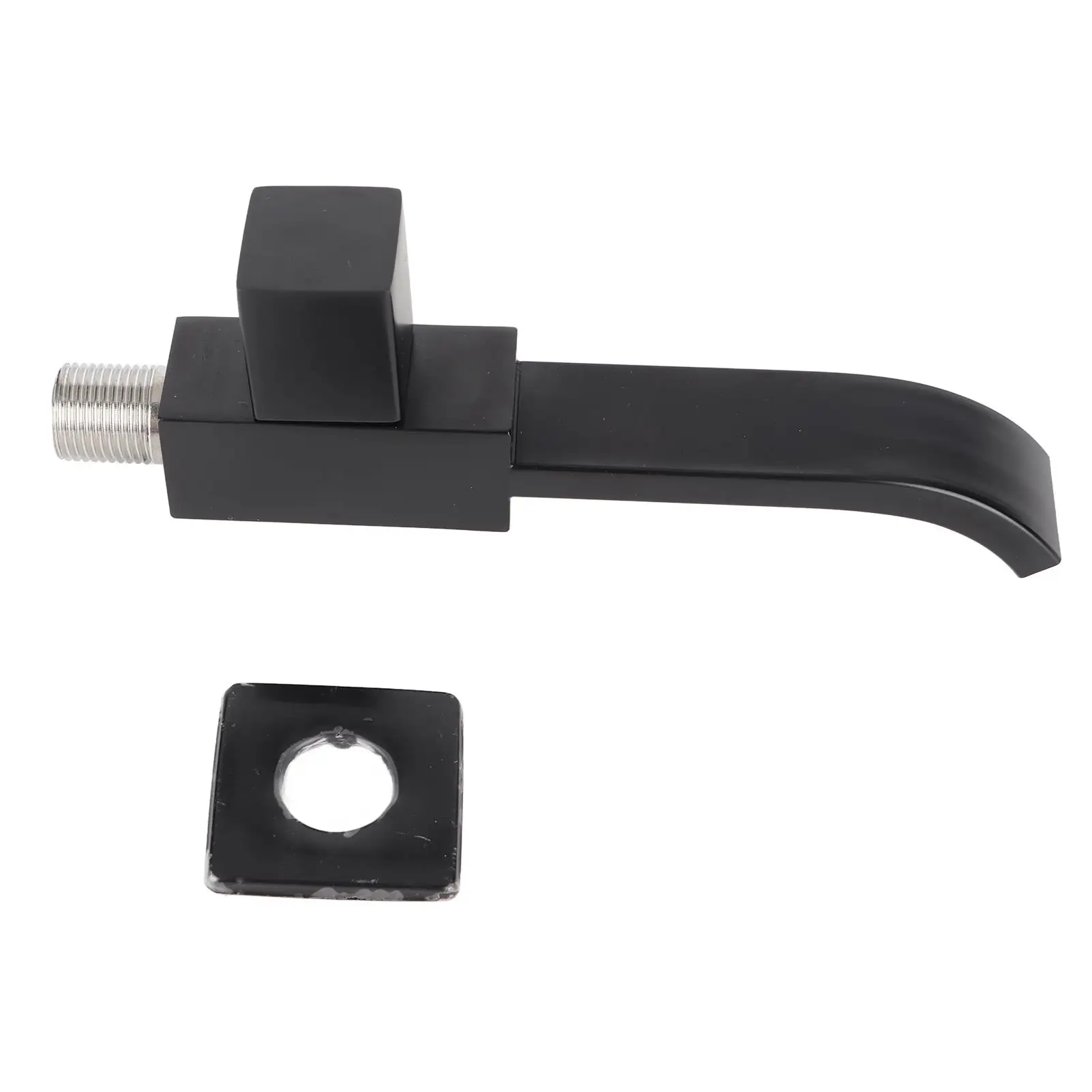 Матовый черный смеситель для раковины G1/2 настенного монтажа — быстро