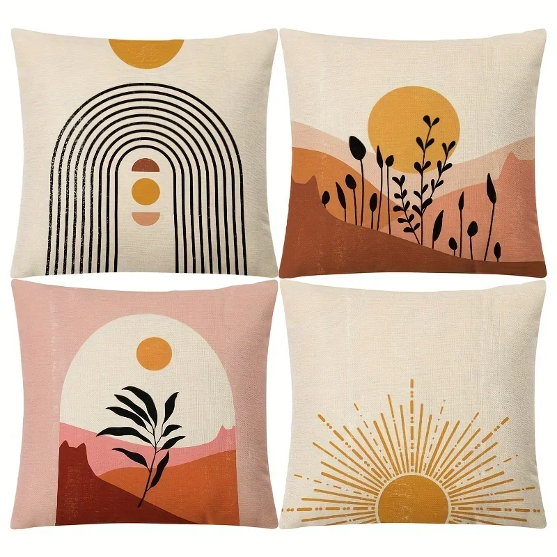 

Наволочка в скандинавском стиле с геометрическим рисунком