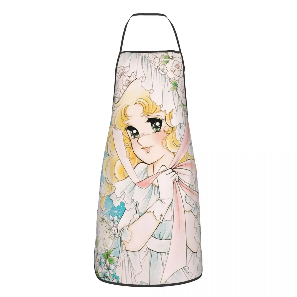 

Садовый слюнявчик унисекс Candy аниме-фартук с принтом Kawaii, романтичный полиэфирный слюнявчик для уборки дома