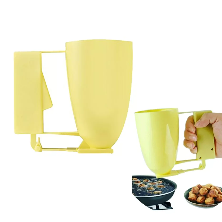 

2023NEW Meatball Maker Cup Handle Baking Pastry Batter Dispenser Loqumat Al Kadey Device for Meatball Making