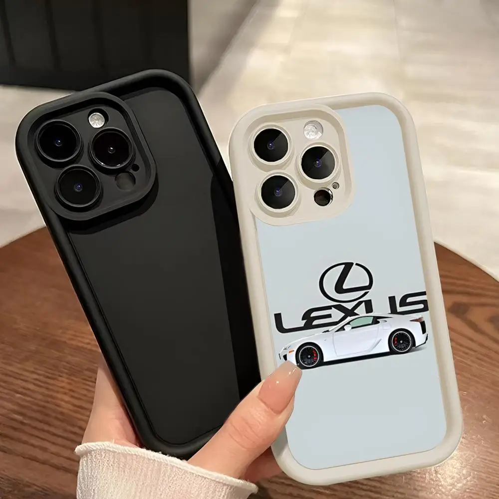 Фото Чехол для телефона с логотипом L-Lexus MINISO, лестница для глаз для Iphone 11, 12, 13, 14, 15, 16, Pro PLUS PRO MAX №1