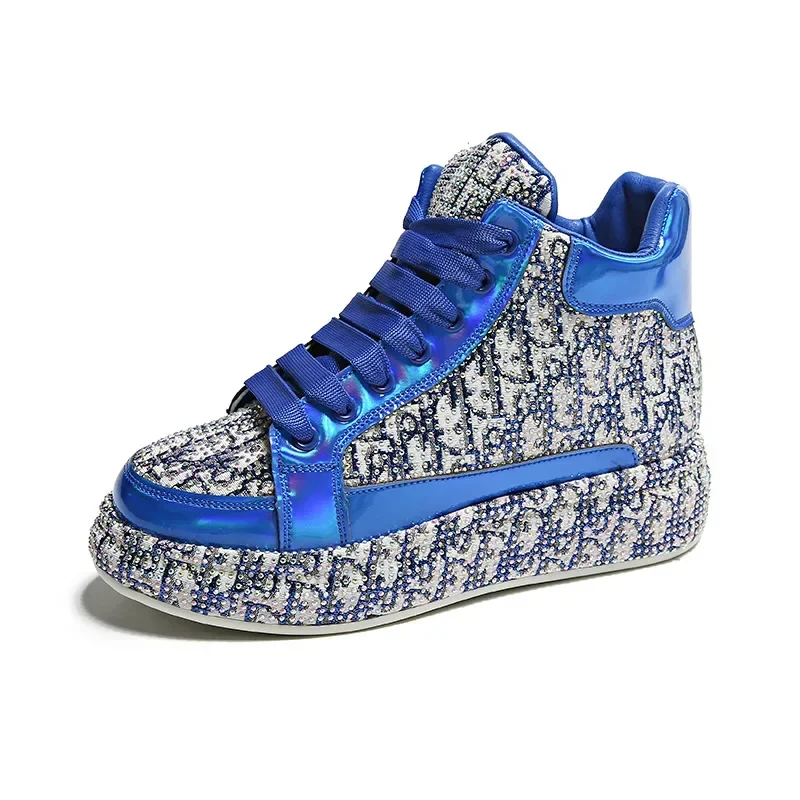 Туфли на платформе с бриллиантами женская сезонная новая модная спортивная