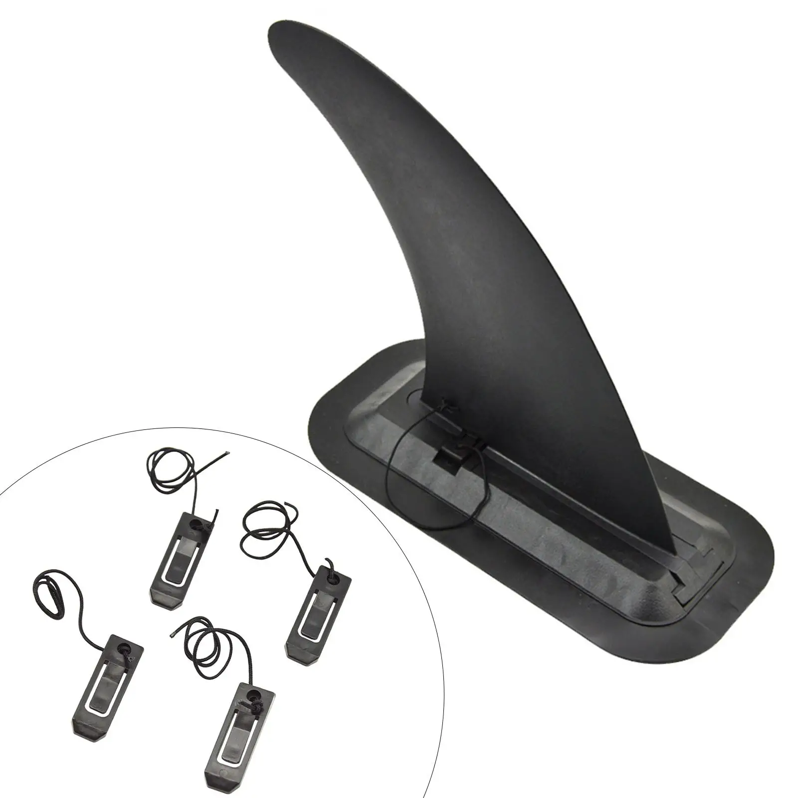 

4Pcs Surfboard Fin Clips Buckle, Accessories Paddleboard Tail Clip Rudder Clip Base for Water Ski Board Water Separator