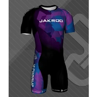 jakroo professional team summer triathlon ciclismo masculino short shirt dress cycling suit mtb bike 3 pocket tights running set