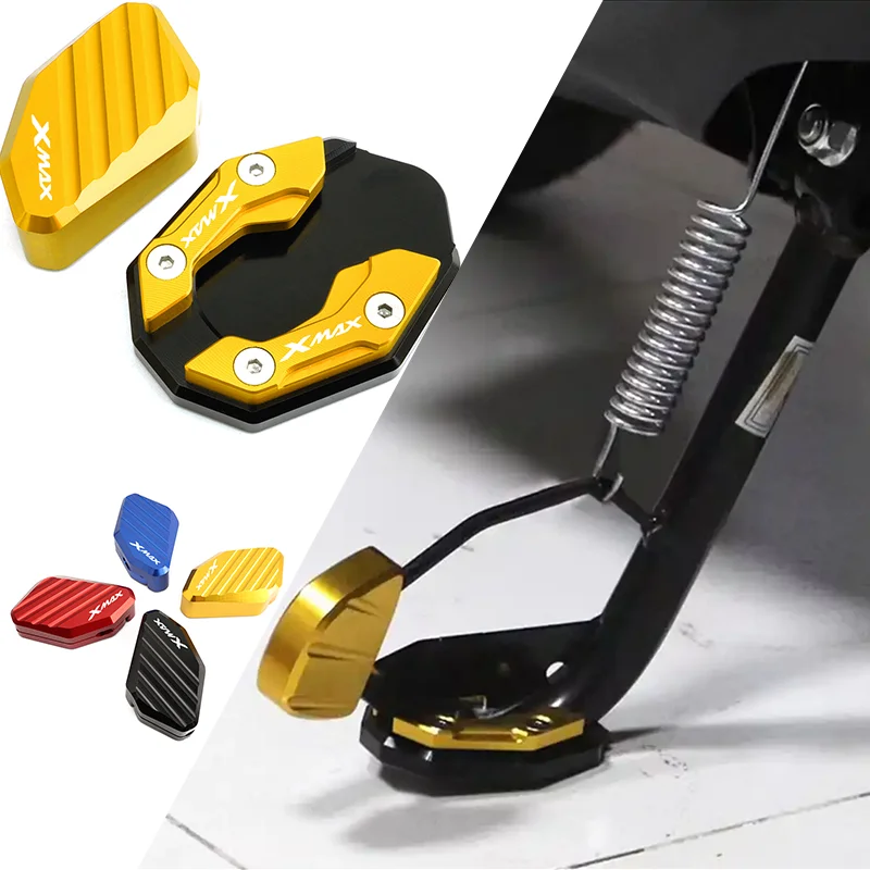 Для YAMAHA XMAX300 R15 V3 V4 MT15 XMAX125 XMAX 300 250 125 R 15 MT аксессуары боковая подставка увеличенная
