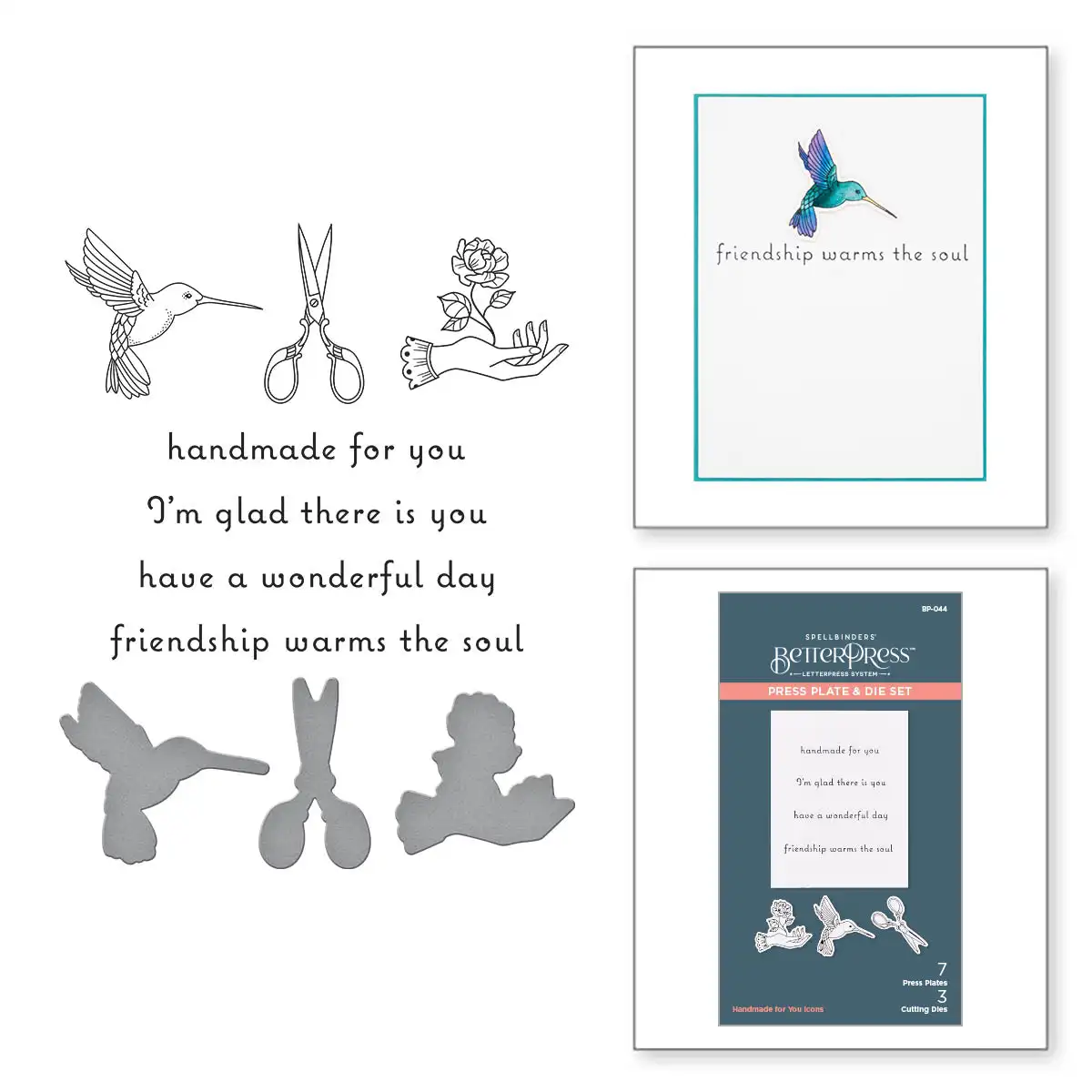 

2023 New Handmade for You Icons Press Set Metal Cutting Dies Hot Foil Scrapbook Embossed Make Diy Craft Template Decoration