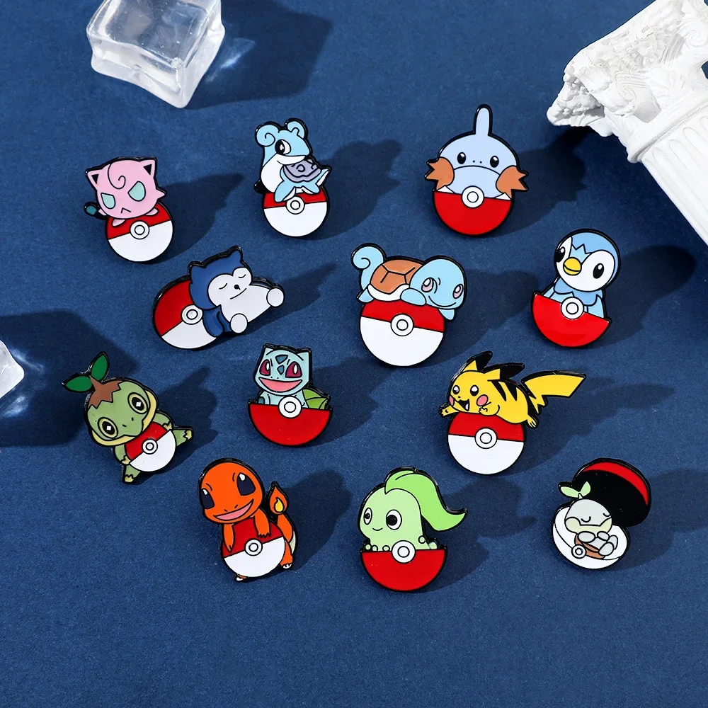 Брошь Mimikyu Пикачу Kawaii аниме фигурка Pokemon эмалированные булавки для рюкзака значки