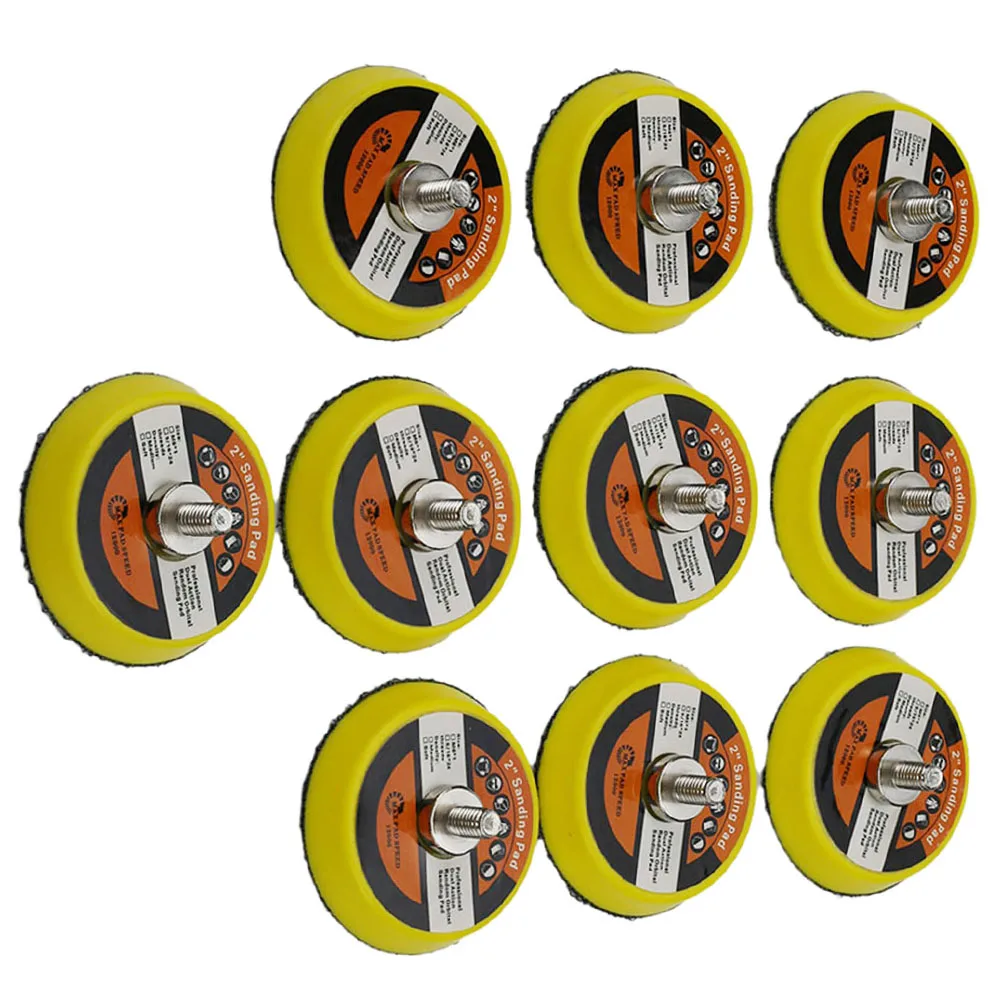 

50mm M6 Polishing Grinding Backing-Plate Hook Loop Pad For Sander Sanding Disc For DA For Air Sander Polishers