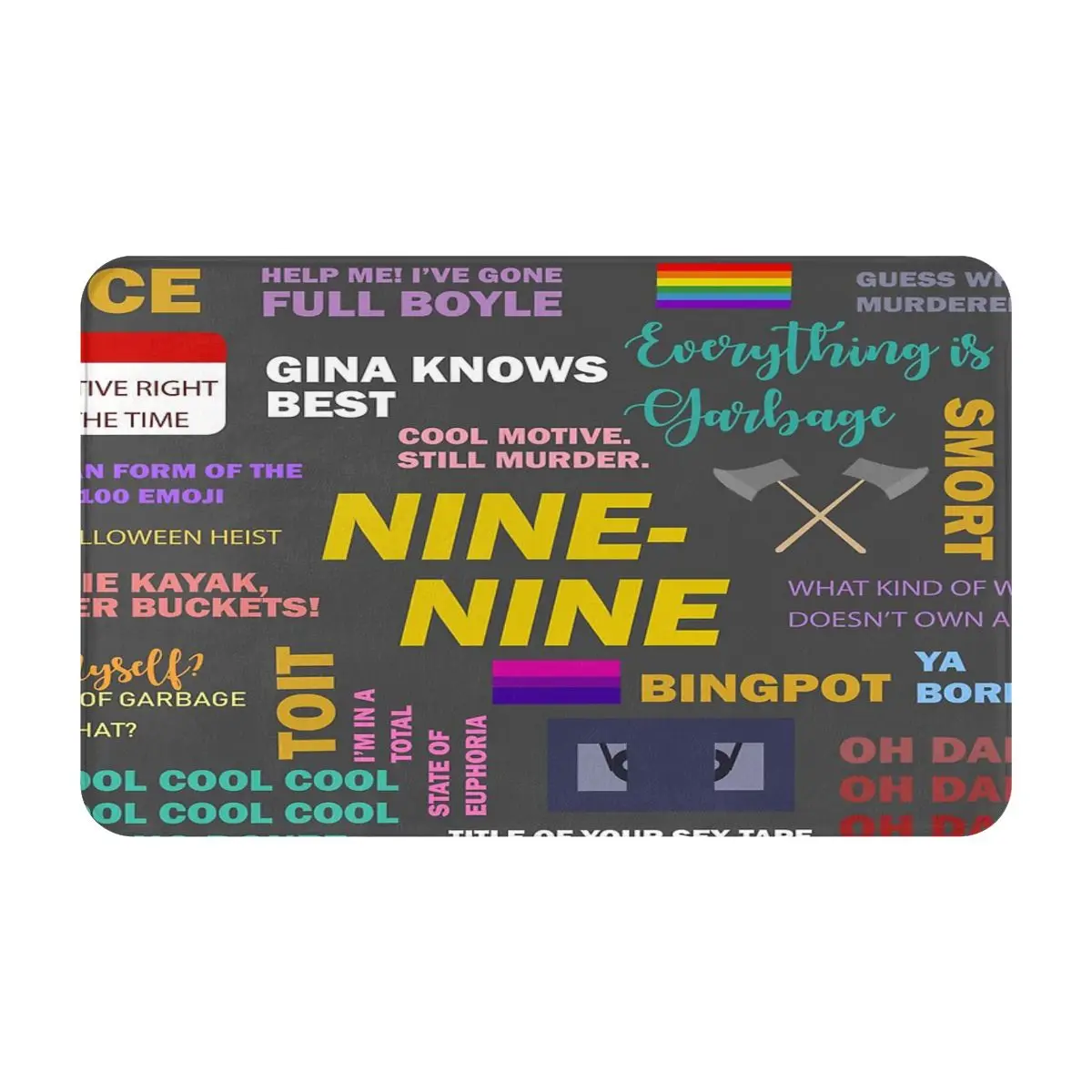 

B99 Quotes Carpet Area Living Room Mat Tent Mat Bedroom Non-slip Mat