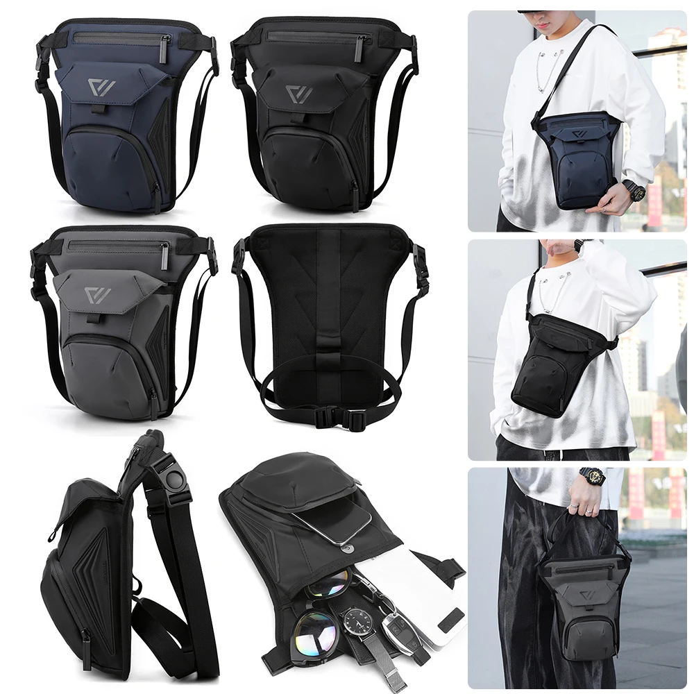 

Motorcycle Drop Waist Leg Bag Thigh Belt Hip Bum Waterproof Motorbike Tactical Travel Cell Mobile Phone Purse Fanny Pack Bags