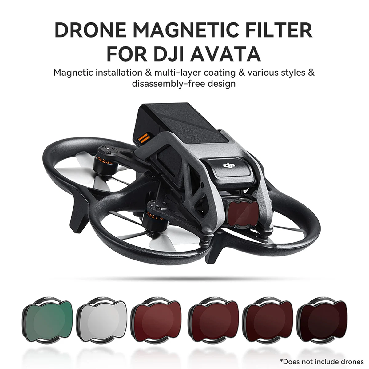 

Фильтр ND для квадрокоптера DJI Avata UV CPL ND8 ND16 ND32 ND64, стеклянный фильтр для объектива DJI Avata, 6 шт.