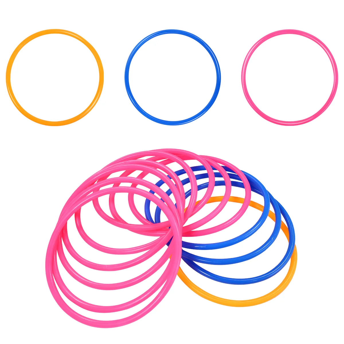 

12pcs Toss Rings Fashion Funny Creative Rings Toss Circles Round Rings for Kids