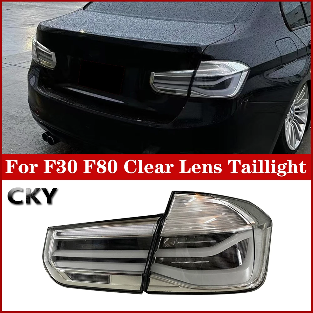 

Rear Lamp For BMW 3series 320 325 328 330 335i M3 F30 F35 F80 LED Taillight Custom White Clear Lens Car Modified Singal Lights