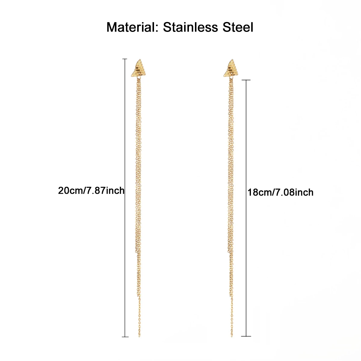 Винтажные серьги-цепочки MinaMaMa из нержавеющей стали с кисточками для женщин новые