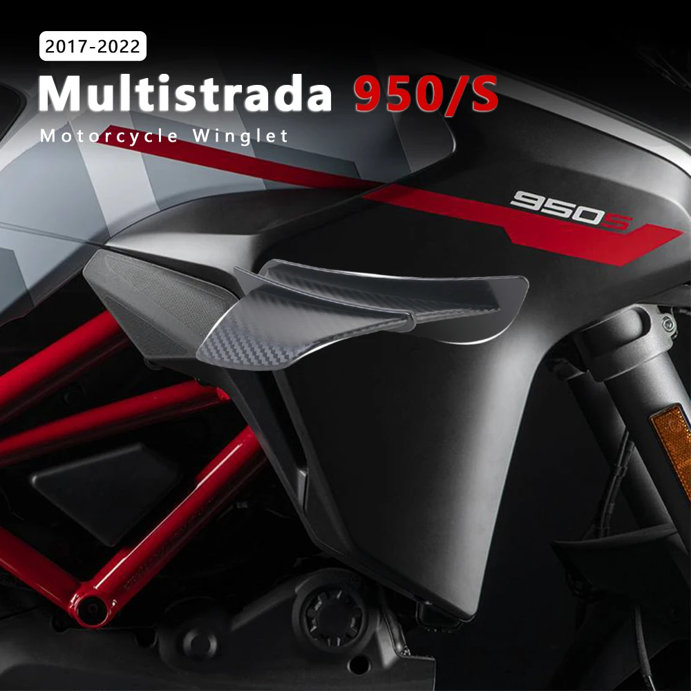 

Motorcycle Winglet Aerodynamic Wing Kit Spoiler for Ducati Multistrada V4 V4S 2022 950 950S 2017-2019 2020 2021 Accessories