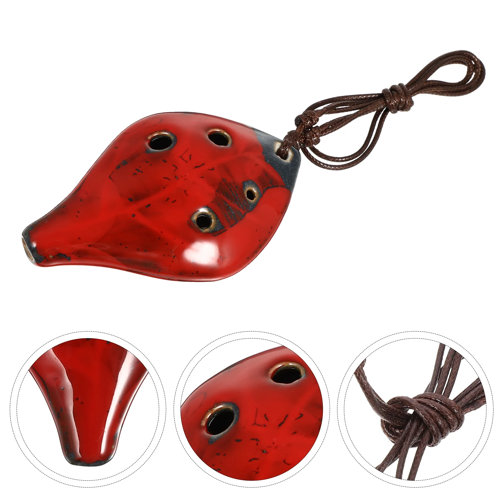 Ocarina Instrument Hole 6 Easy Six Clay Pendant Classical Ocarin Dolomiteof Necklace Small Legend Merchandise Gifts Wind