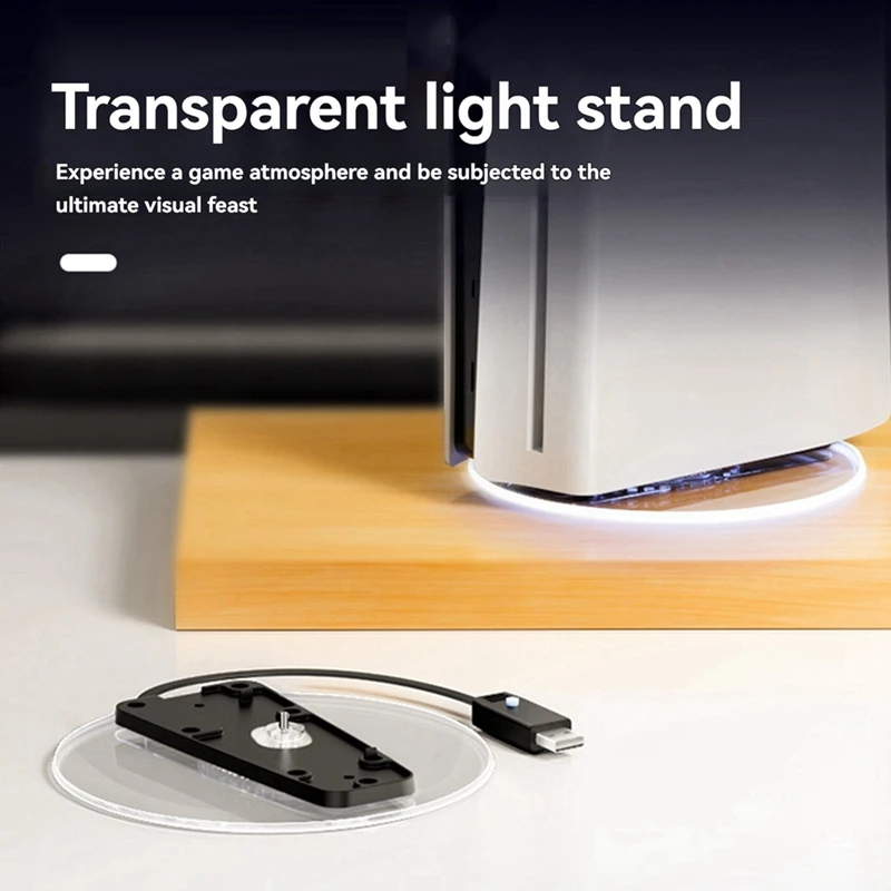 Фото Вертикальная подставка RGB для Slim-устройств с функцией Plug and Play, простой установкой, RGB-подсветкой и цифровым дисплеем Digital-A56M №2