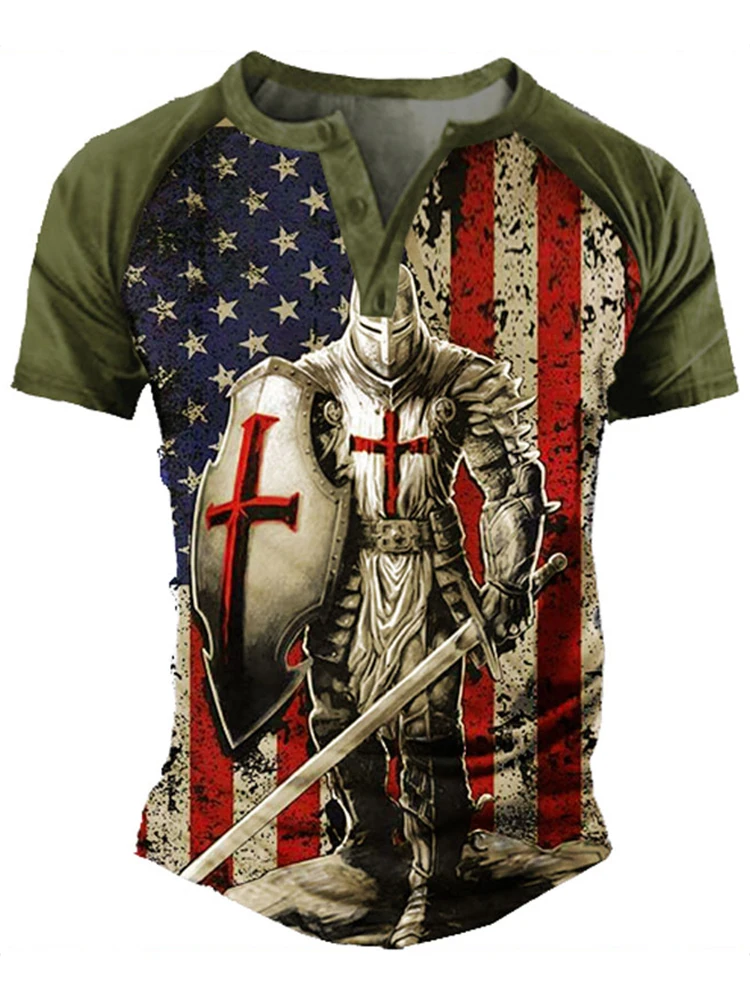 Мужская футболка с коротким рукавом и круглым вырезом свободного покроя |