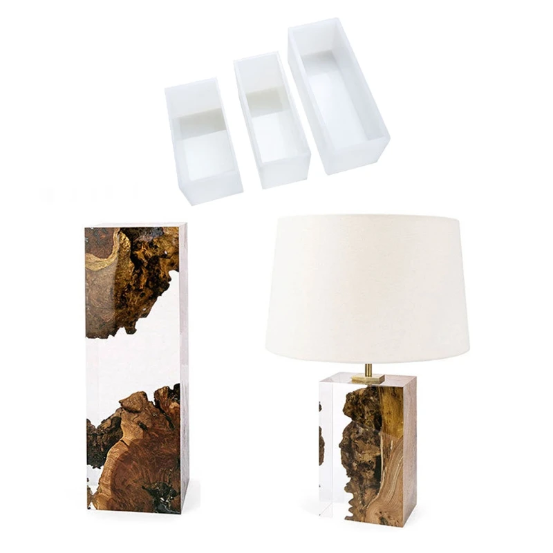 Силиконовые квадратные длинные прямоугольные формы из смолы для украшения