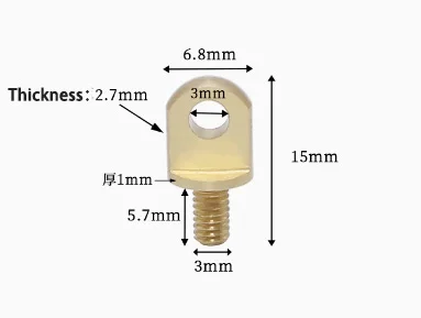 

Латунный крепеж для растений