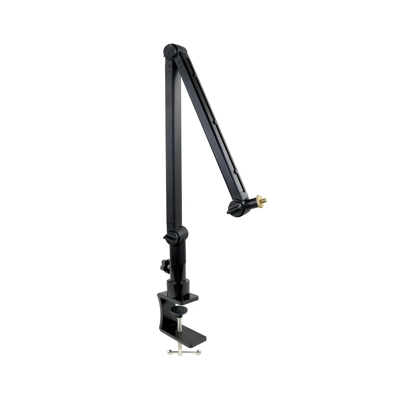

Springless Aluminum Cantilever Bracket Scissor Arm Microphone Stand Aluminum Alloy For Recording, Regular Style