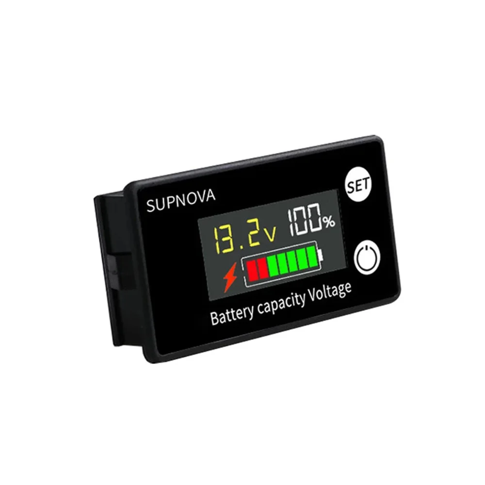 

Battery Capacity Indicator DC 8V-100V Lead Acid Lithium LiFe PO4 Car Motorcycle Voltmeter Voltage Gauge 12V 24V 48V 72V