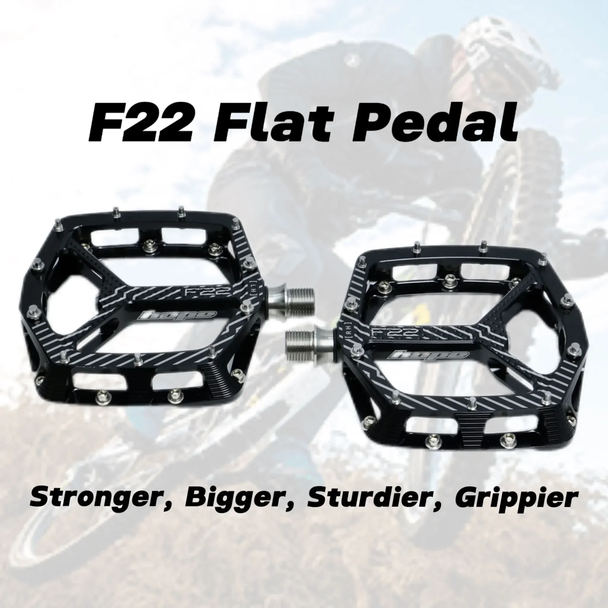 HOPE MTB F22 Велосипедные педали Педали для горного велосипеда плоские с ЧПУ снижение