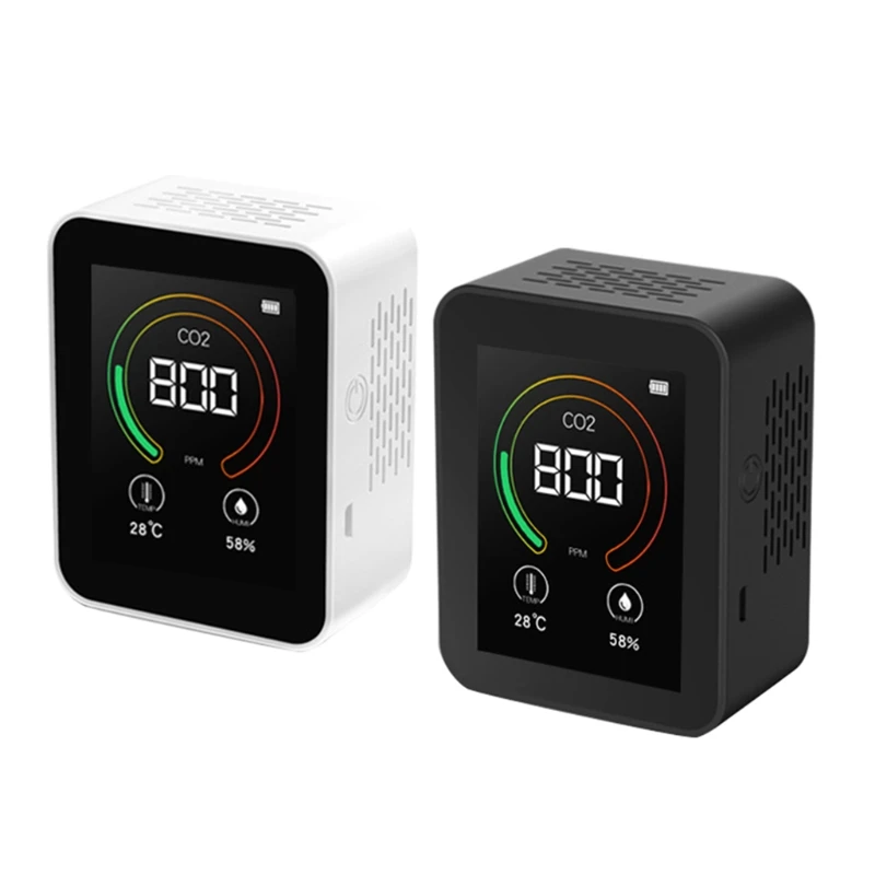

Carbon Dioxide Monitor Air Quality Humidity Detector Sensor Analyzer Meter
