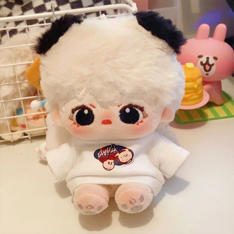 

Limited 10cm Cute Mini Plush No Attributes Kawaii White Plush Puppy Cola Doll Plushies Stuffed Toy Collection Gift