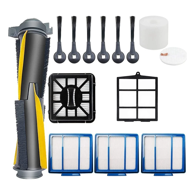 

Main Brush Side Brush HEPA Filter Accessories Compatible For Shark IQ RV1001AE RV101 Vacuums Cleaner