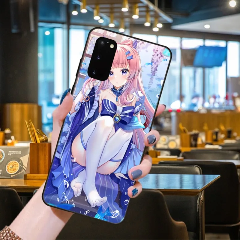 Ударопрочный чехол для телефона Kokomi Genshin Samsung Galaxy S6 S7 S8 S9 S10 S21 S22 Plus сверхмягкий