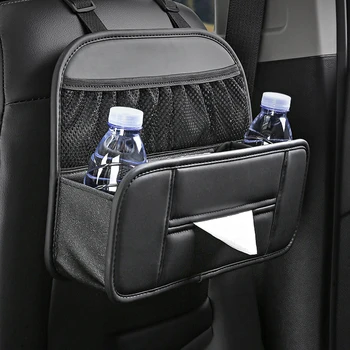 PU Leather Car Seat Organizer Waterproof for Water Bottle