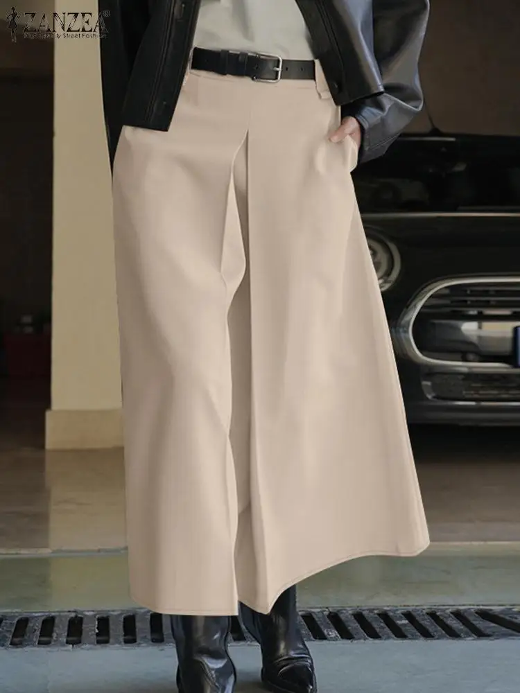 Однотонная женская юбка ZANZEA