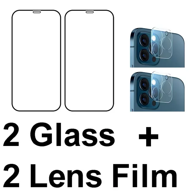 Tempered Glass For iphone 13 Pro Max iphone 13 mini Screen Protector 3D Camera Lens Glass Cover Film For iphone 13 Pro Glass
