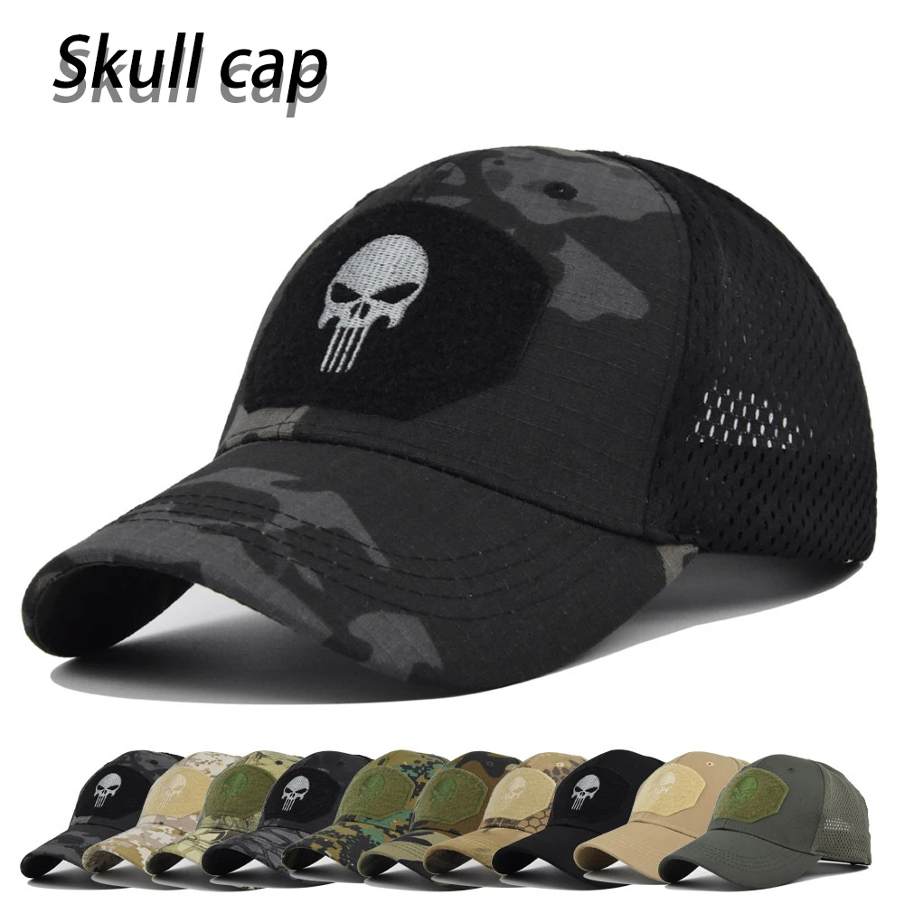12 Colors Camo Men's Gorras Baseball Cap Male Bone Masculino Dad Hat Trucker New Tactical Men's Cap Camouflage Snapback Hat 2022