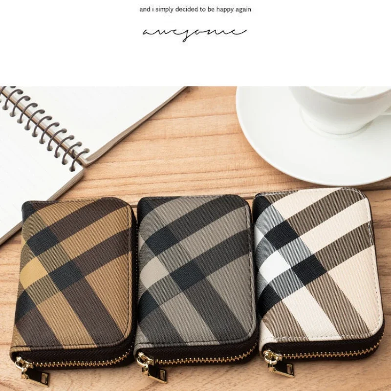 

NEW Genuine Leather Car Key Zipper Multi-Function Remote Control Protector Cover Small Wallets Zipper Car Key Car Keys