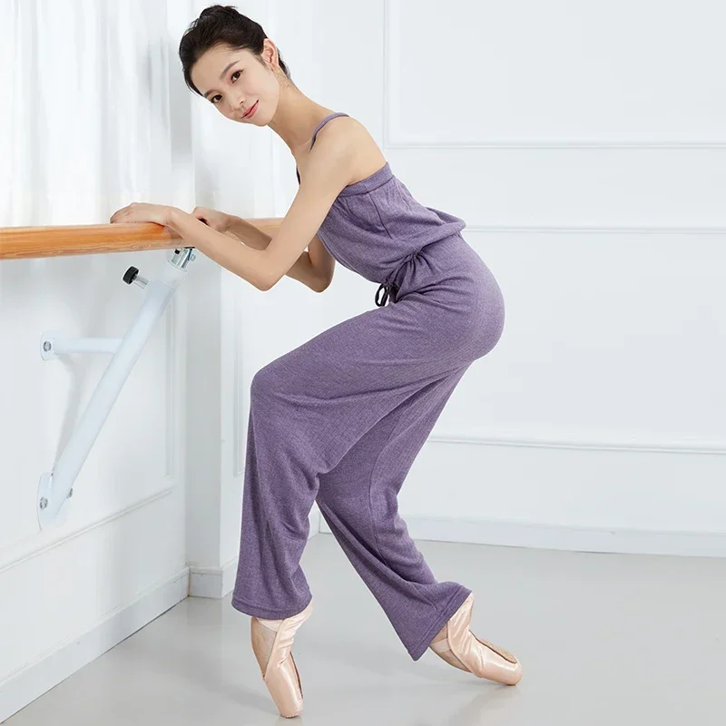 Женский трикотажный комбинезон Sansha свободные трикотажные брюки полной длины с