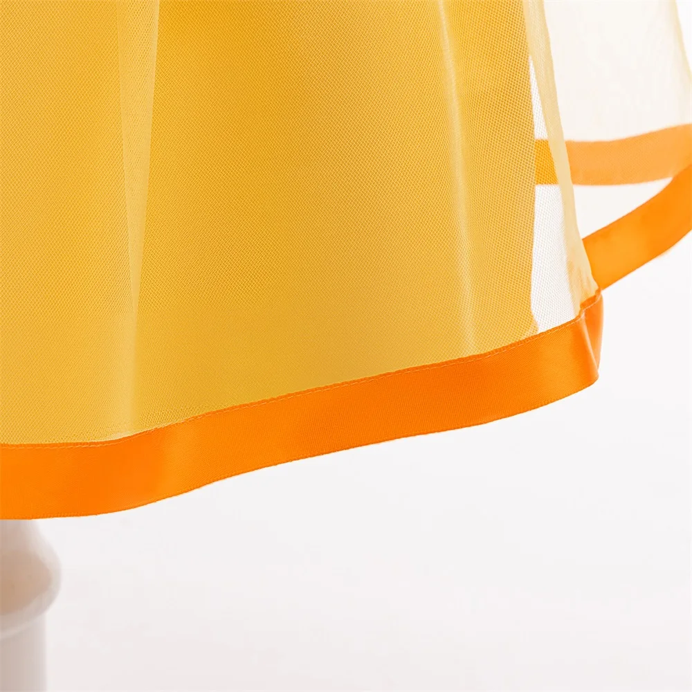 Детское Желтое Кружевное Платье Принцессы Для Косплея Милое Вечернее