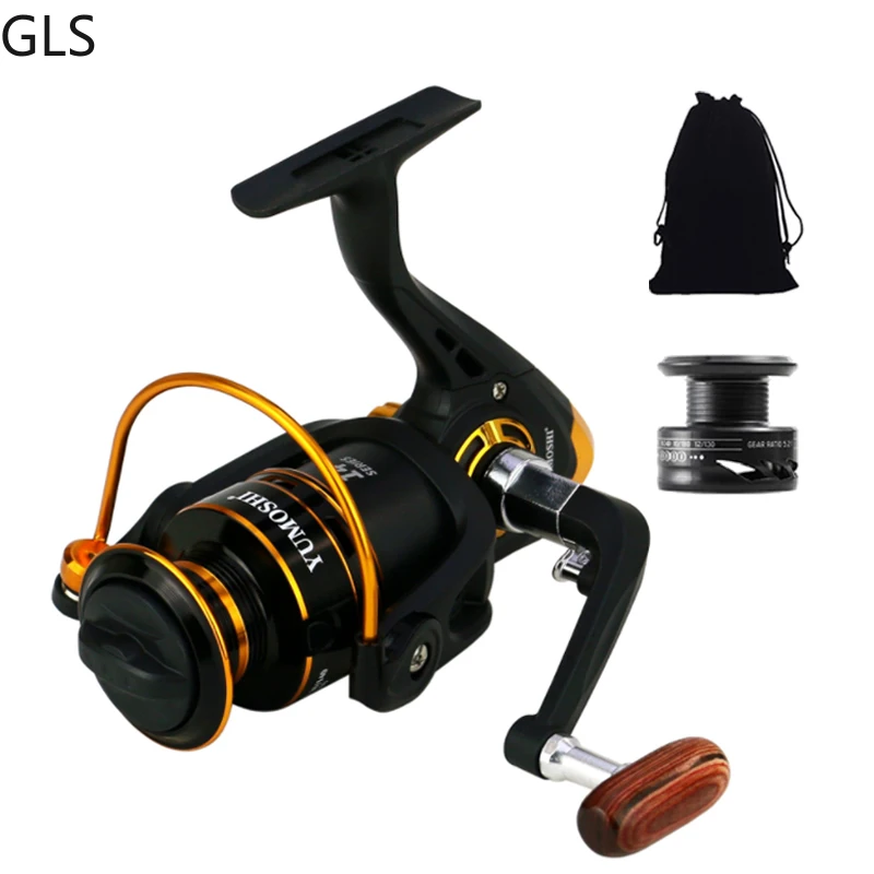 

GLS left/right handle Spinning Fishing Reel 5.2:1 Gear Ratio Sea Bass Fishing Wheel With Spare Spool Fishing Reel Casting reel