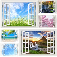 outside the window natural scenery photography background indoor decorations photo backdrops studio props 22523 chfj 05