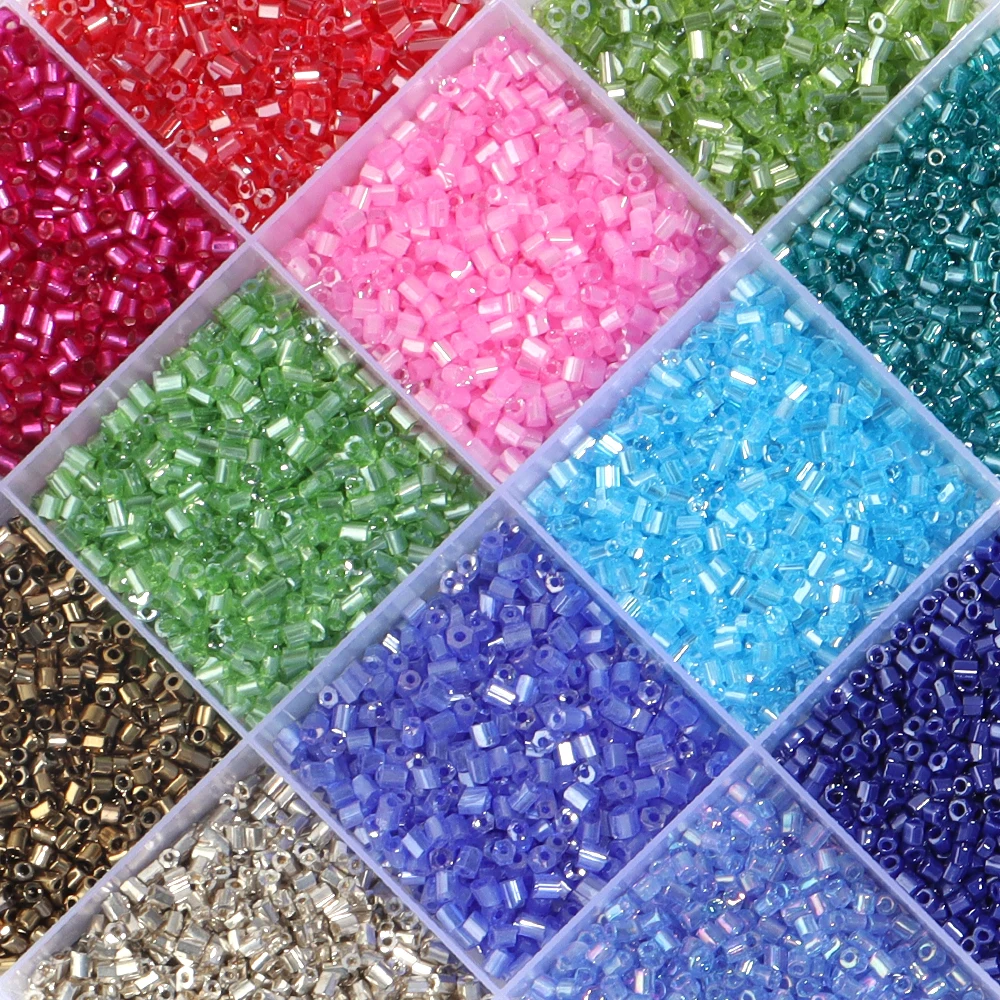Цветные стеклянные бусины из риса 2 х2 мм волшебные цветные семян сифоната