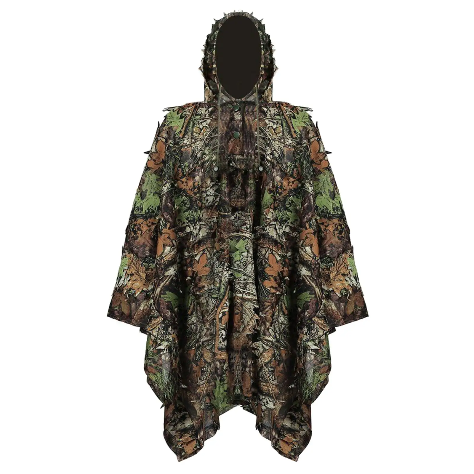 

Ghillie Suit Jacket Hood Lightweight Camo Suit for Outdoor Hunting Costume