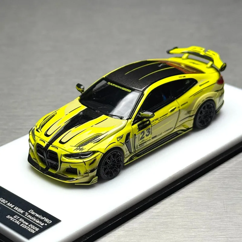 Фото Модель автомобиля KING MODEL 1/64 BMW M4 G82 Darwin PRO, комикс-версия, литая под давлением, коллекционная, из сплава, имитационная модель, игрушка-подарок для мальчиков # пийтии №2