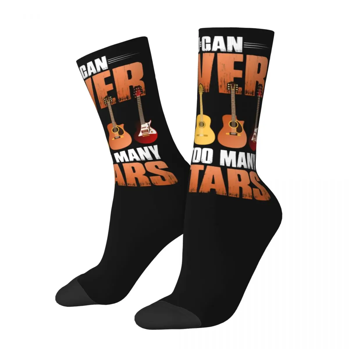 

Happy Funny Male Men Socks Casual You Can Never Have Too Many Guitars Music Socks Things Super Soft Guitar Player Women's Socks