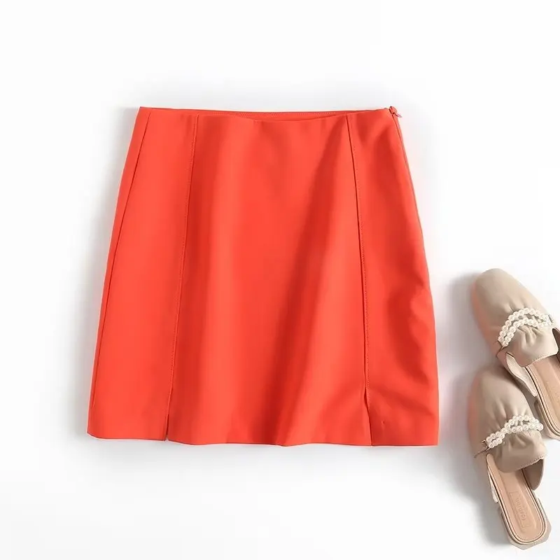 Женская модная осенне-зимняя мини-юбка с высокой талией, облегающая короткая юбка, новинка 2022