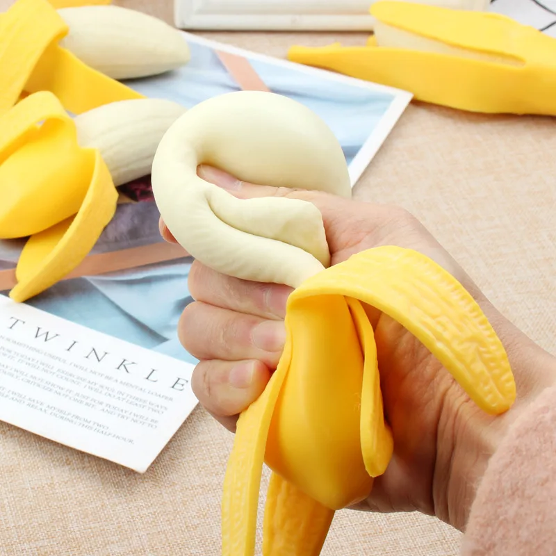 

Reduce stress simulation banana simulation corn Funny Squeeze Anti-stress Toy finger Stress Relief Fidget Toy For Kid and Adult