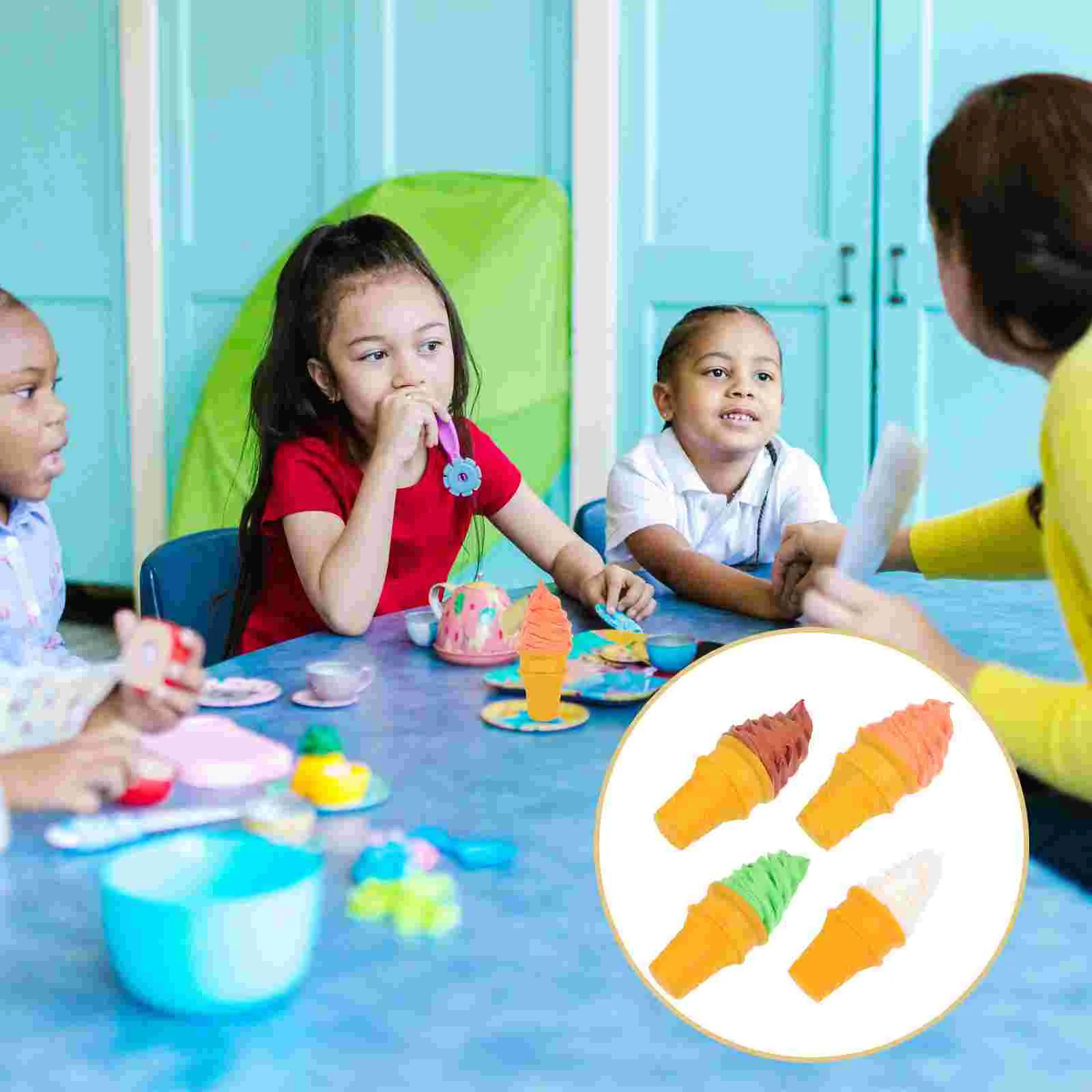 

Simulation Ice Cream Decorative Children Toy Multi-function Simulated Tabletop Small