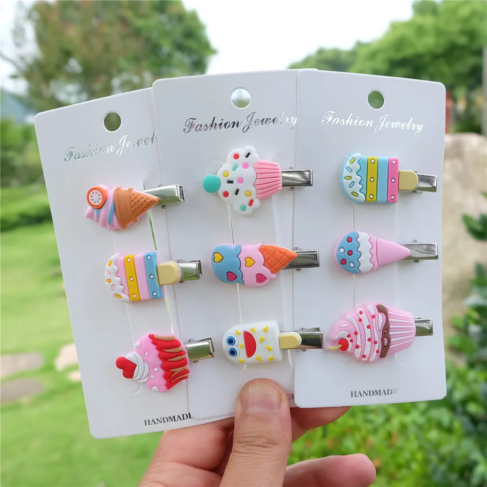 Cake Barrettes Baby Hairpin Fashion Summer Headwear Kawai Hair Accessories