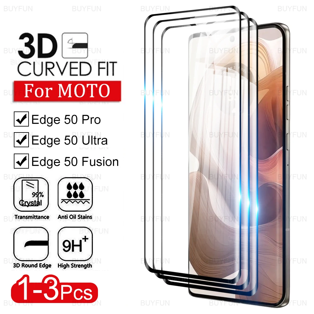 1-3 шт. для Motorola Edge 50 Ultra 5G изогнутый чехол из закаленного стекла Edge50ultra Edge50 Pro MotoEdge50